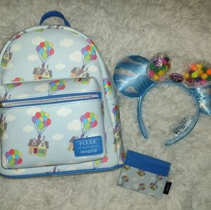 DISNEY PIXAR UP SET BACKPACK, WALLET, Disney ears, Loungefly